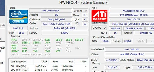 Lifehacker Best Free Software award for HWiNFO